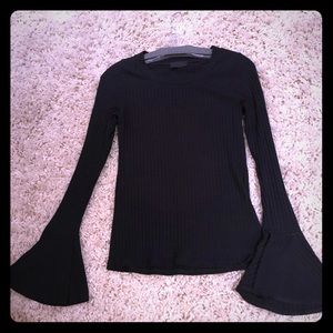 From Carbon38 beautiful ribbed bell sleeve